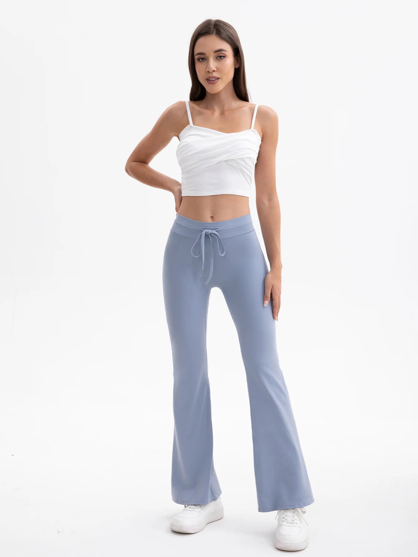 Heart And Home Yoga Flare Leg Pants Set Breathable Flex