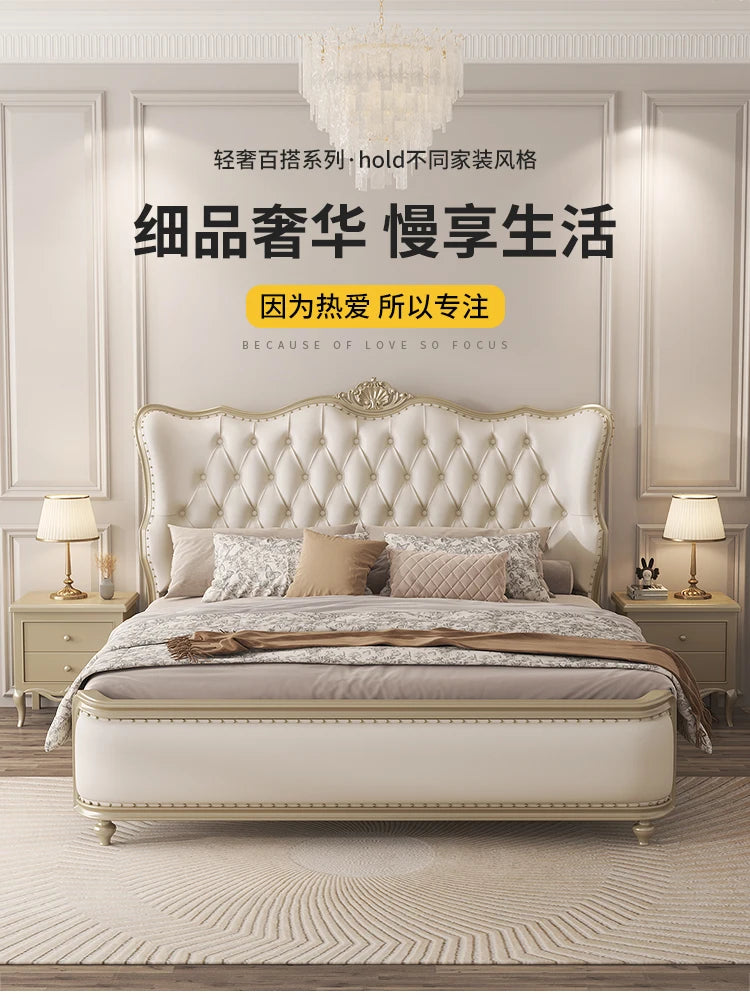 Aesthetic Modern Bed Quilts Vintage Bedroom Luxury Headboard King Size Double Beds Garden Furniture Sets
