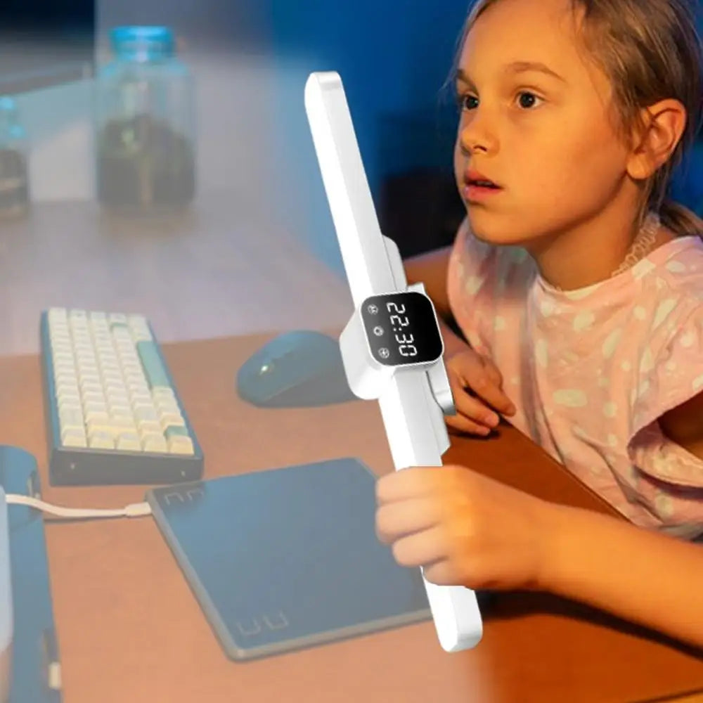 LED under Cabinet Lighting Magnetic Wall Lamp with Clock 3 Color Temperature Kitchen Closet Light Animal Shape Eye-Catching Night Light