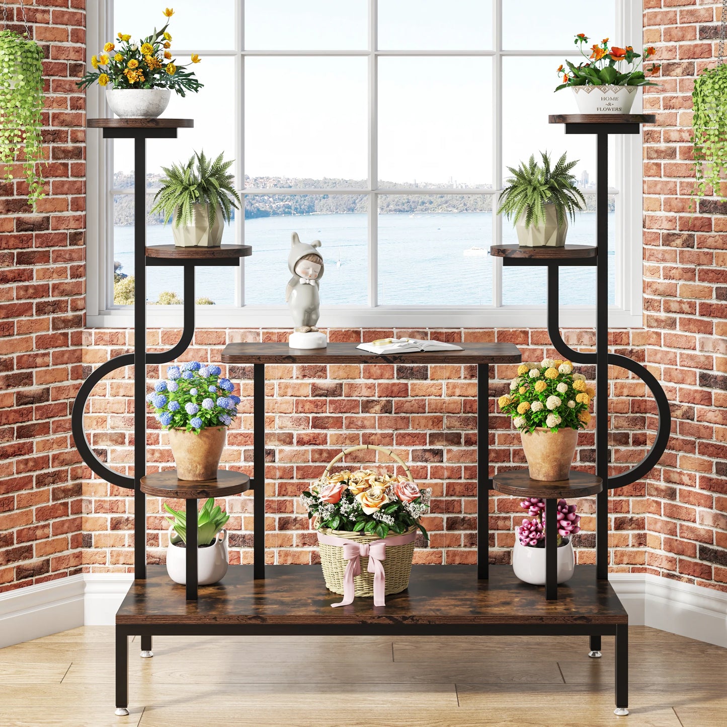 Tribesigns 8 Tier Metal Plant Stand Large Shelf For Plants