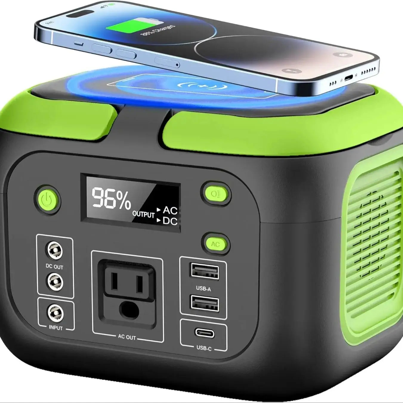 200W Portable Power Station 155Wh Solar Generator 42000mAh Power Bank with AC Outlet 110V DC USB QC3 0 for Outdoor Camping and RV
