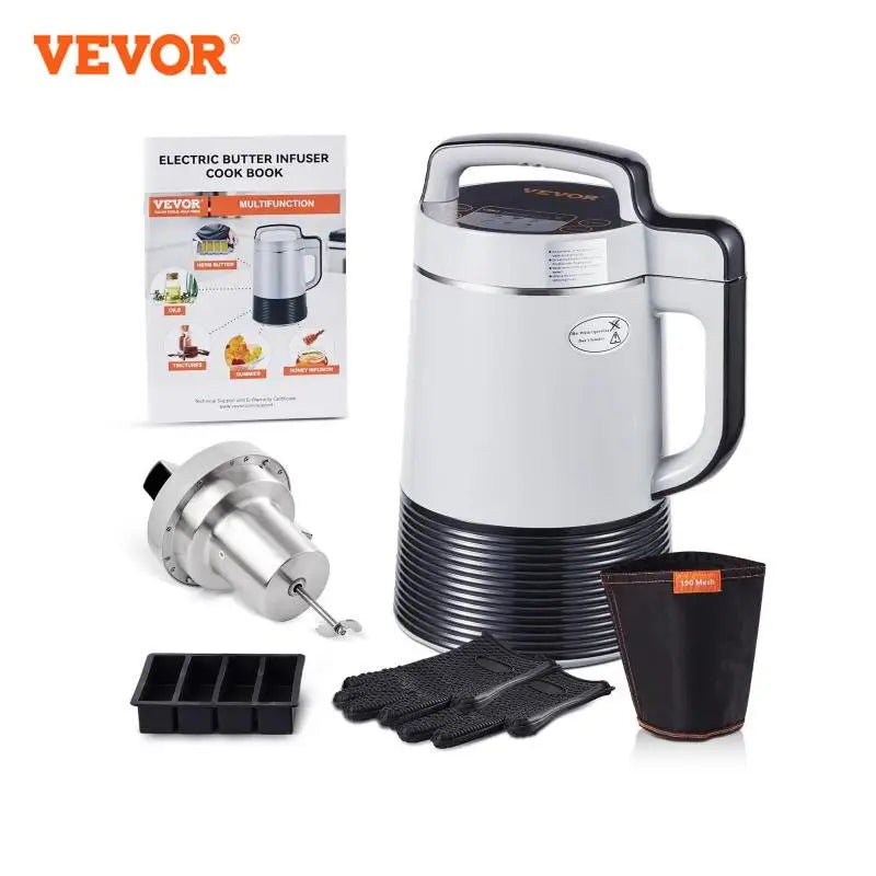 VEVOR Butter Maker Machine with Herbal Infuser Oil Infusion Magic Butter Machine Customizable Temperature 40.6oz Capacity 900W Power