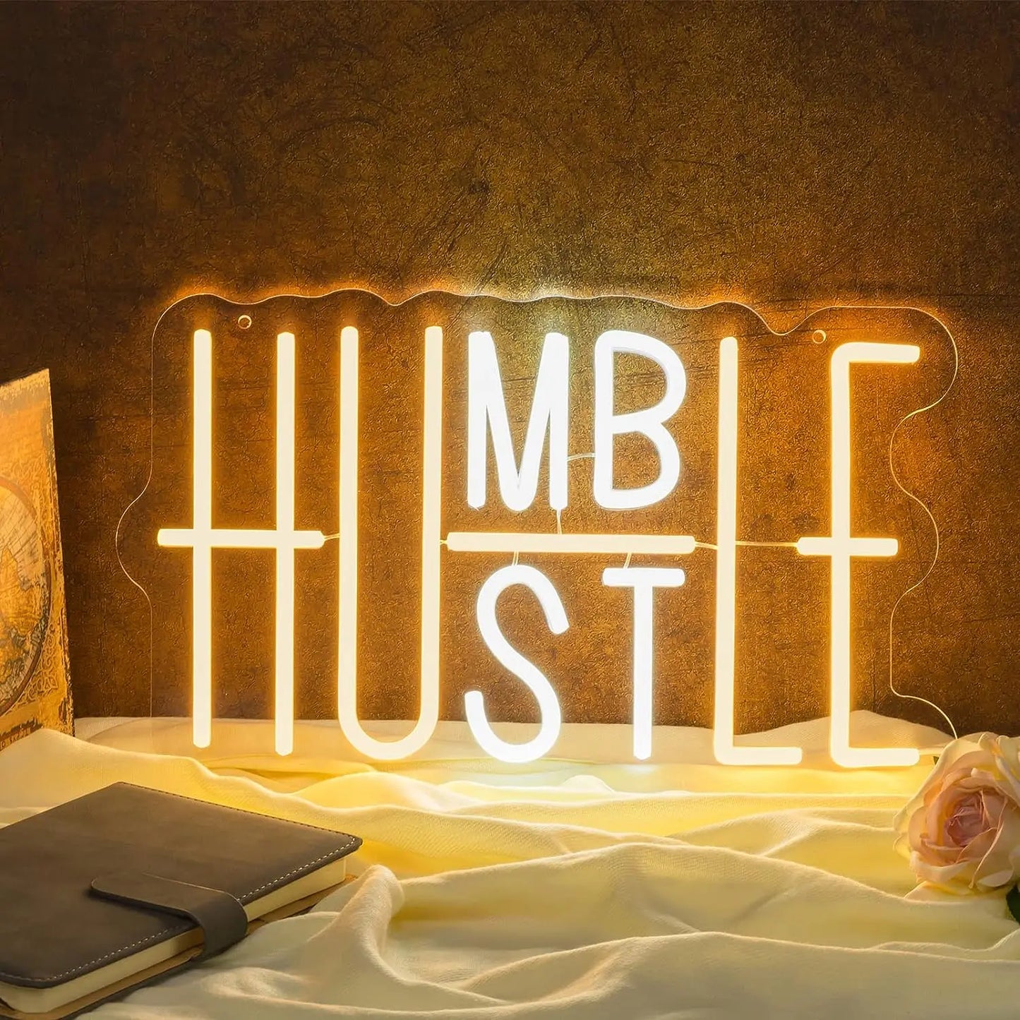 Hign Concerned Humble Hustle LED Neon Sign Wall Decor