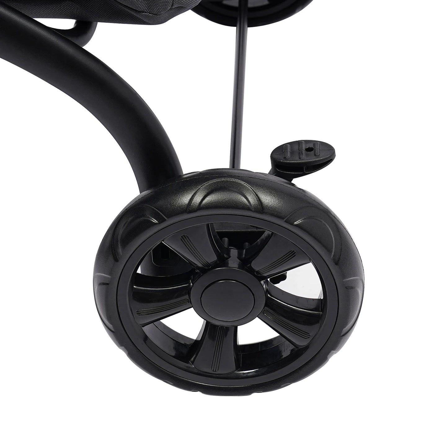 Foldable Pet Stroller Double Dog Cat Carrier with Storage Basket Travel Camping Iron Oxford Cloth Dog Travel Stroller for All Breeds