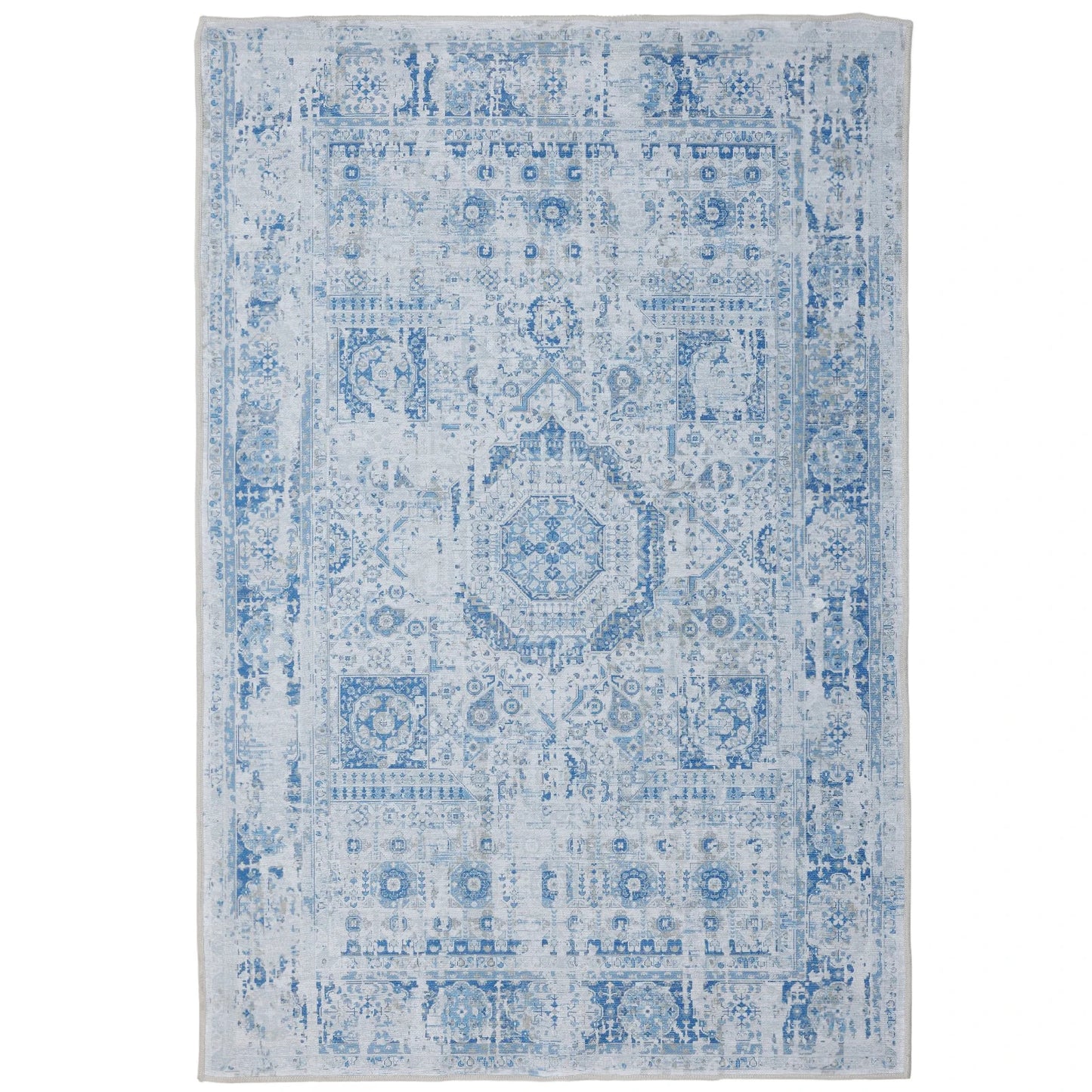 Area Rug Stain Resistant Boho Vintage Distressed Washable Rugs
