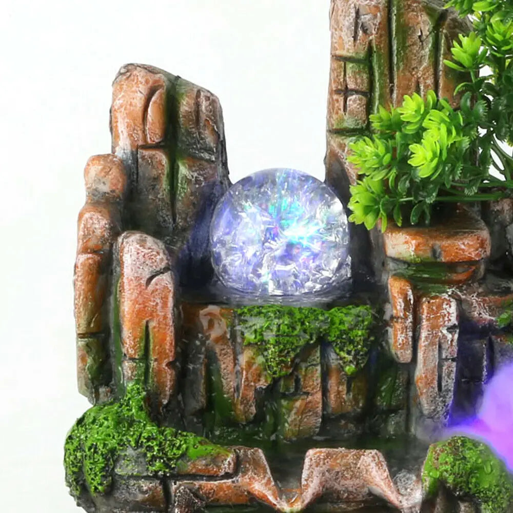 Hign Concerned Resin Tabletop Fountain Landscape Decor