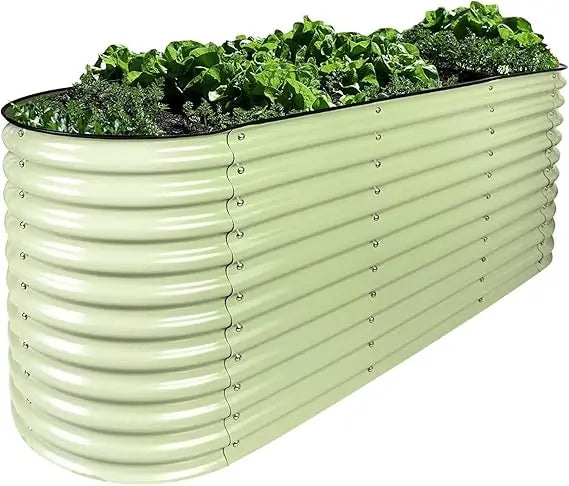Olle Galvanized Raised Garden Beds 32" Tall Metal Plant Boxes