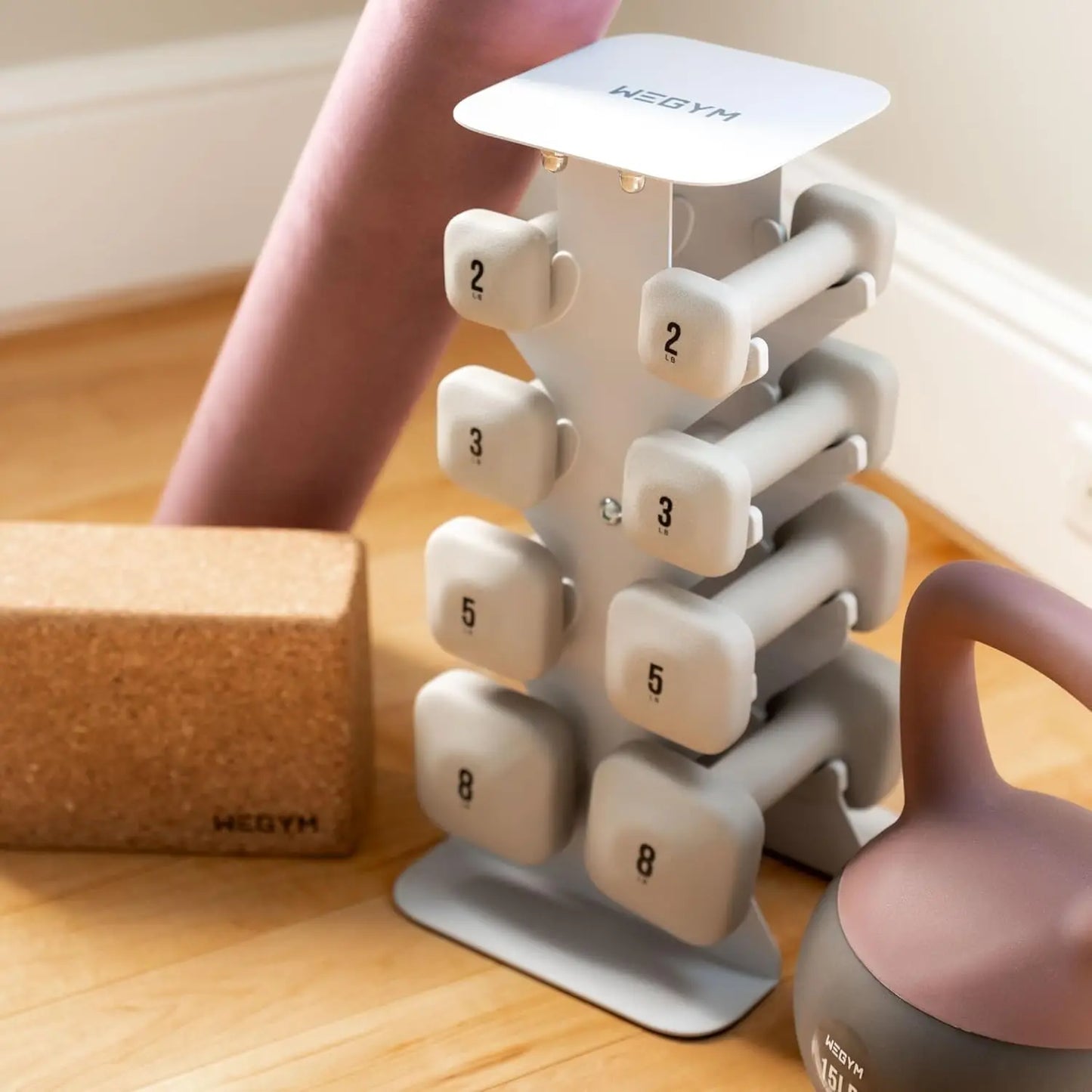 Anti Slip Thick Handle Dumbbells Square Free Weights for Home Workouts and Weightlifting Non Slip Grip Fitness Equipment