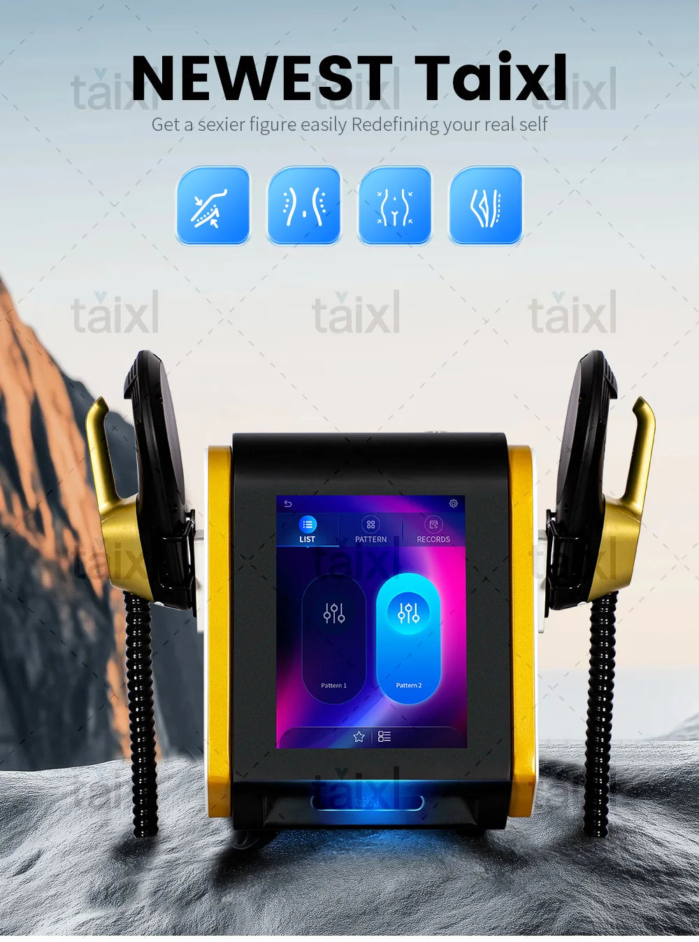 Taixl RF Body Sculpting Machine Muscle Stimulator Fat Burner for Butt And Pelvis with Handle Free Delivery