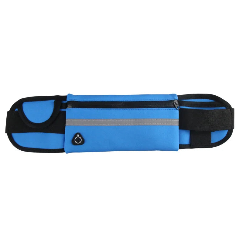 20PCS Unisex Sports Waist Bag for Outdoor Riding Running Polyester Storage Pouch with Card Slot and Headphone Hole