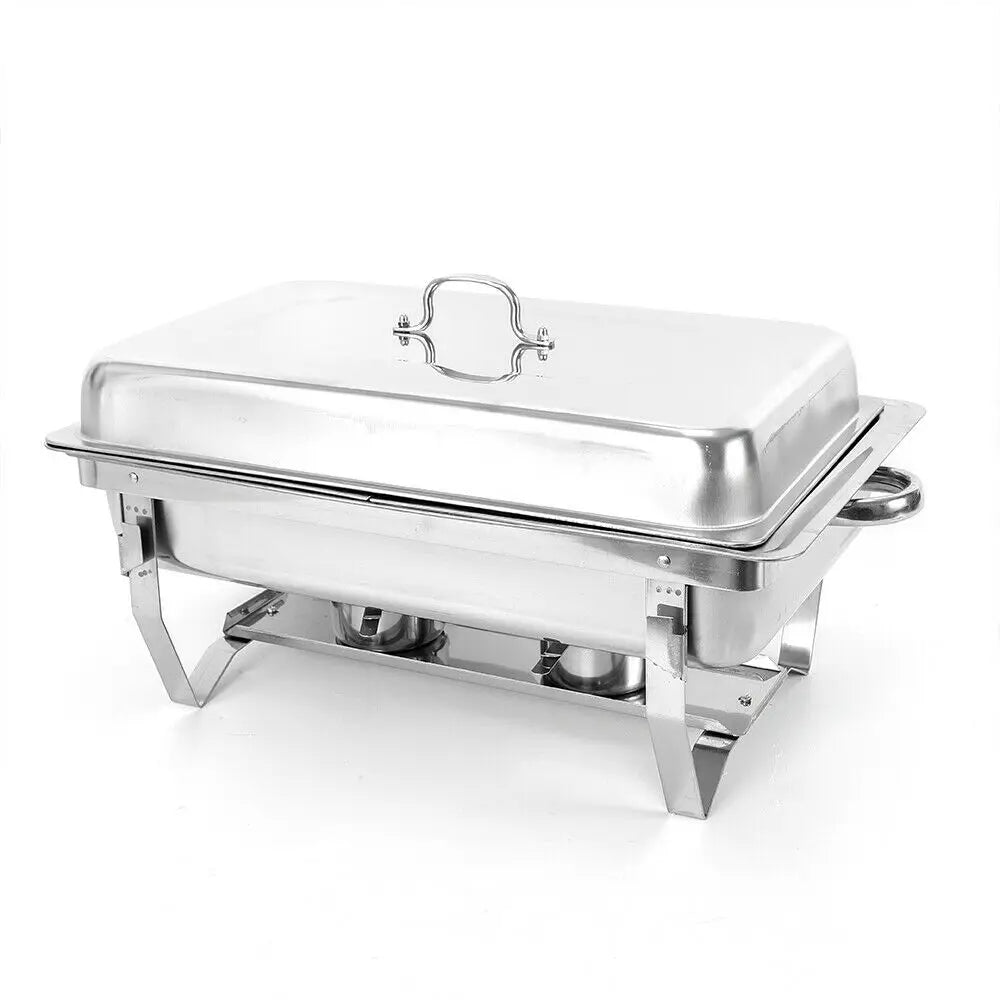 7.5L Stainless Steel Professional Chafing Dish Food Warmer Warming Container Set for Party Buffet Cater Food Warmer