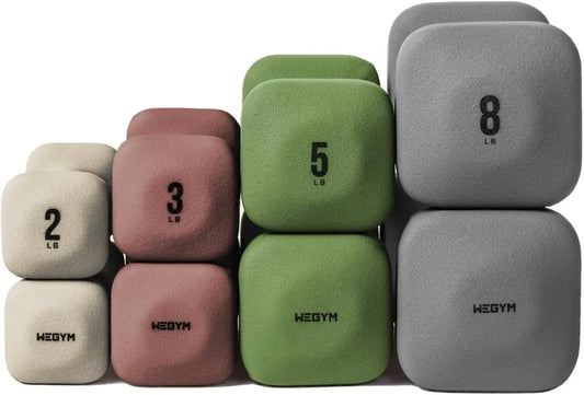 Anti Slip Thick Handle Dumbbells Square Free Weights for Home Workouts and Weightlifting Non Slip Grip Fitness Equipment