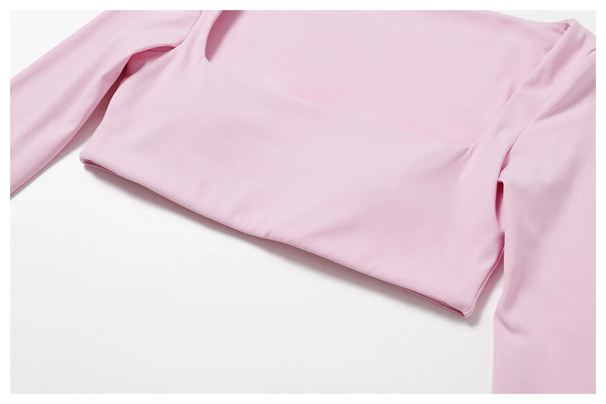 CTENKEVET Women Long Sleeve Yoga Set Quick Dry 2 Piece