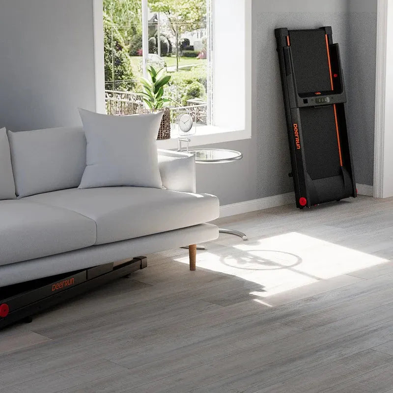 Deerrun 3.0HP Folding Treadmill 7.5 MPH Incline Home Use Heart Rate Test Multifunctional Small Space Friendly with Handles