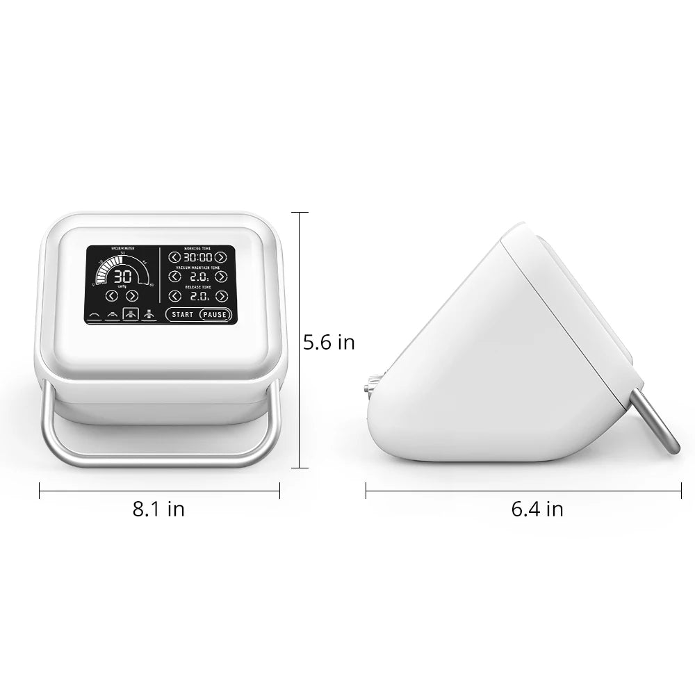 Butt Vacuum Therapy Machine with 6 Lifting Cups - Home Cupping Therapy Set for Buttock Enhancement Body Shaping Massage Equipment