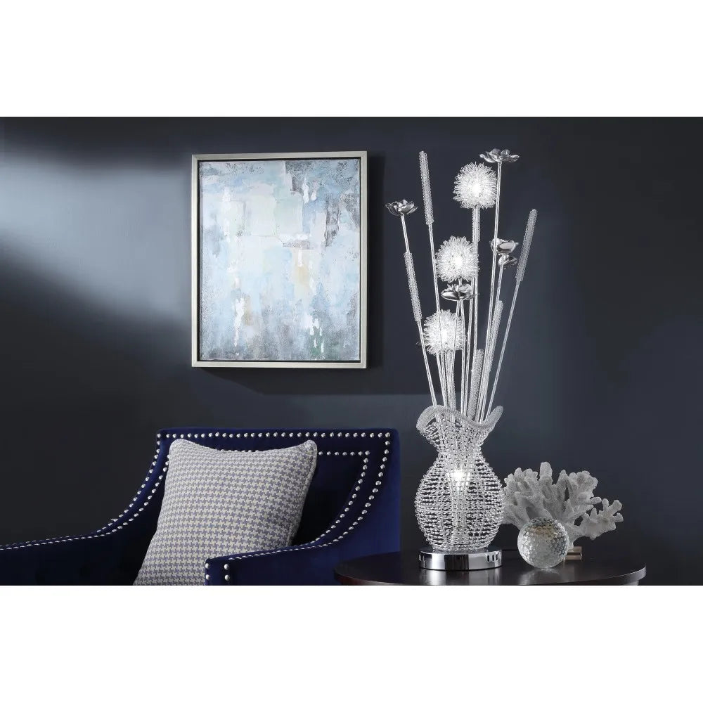 Luxurious Bedroom Table Lamp Sparkling Decorative Designer Home Decor Table Lamp 3 Wire-Wrapped Balls Night Light Living Room