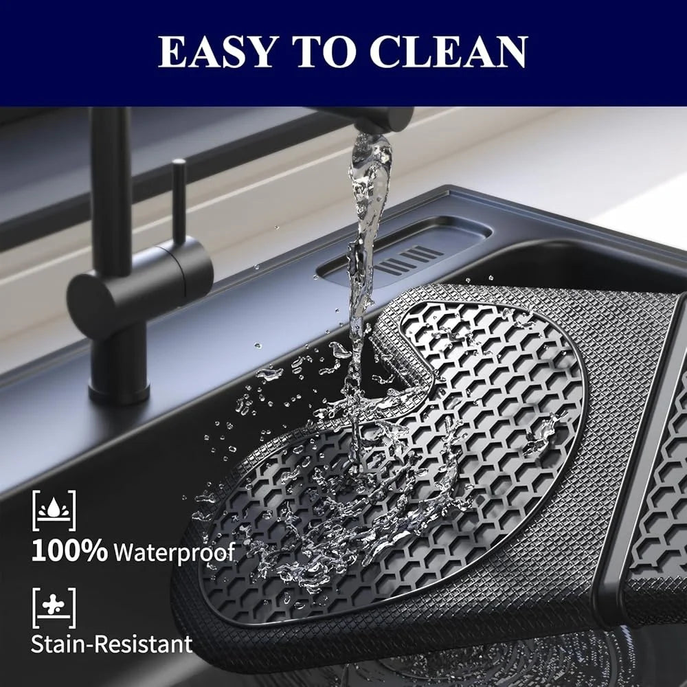 Silicone Oven Mitts Set Heat Resistant Gloves Non-Slip Kitchen Essentials Soft Lining Easy Clean Storage Grilling Baking BBQ