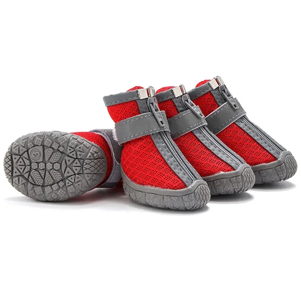 Pet Dog Shoes Lightweight Wear-resistant Breathable Fashion Dog Mesh Sneakers Puppy Boots Waterproof Footwear for Cat Reflective
