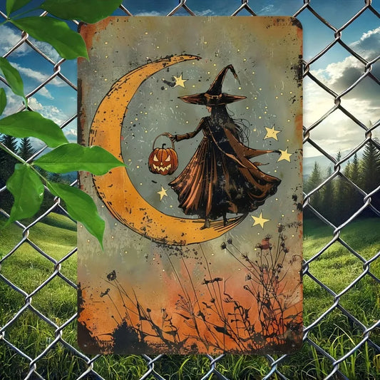 LUXWITCHMOON "Witch Moon Sign" Premium Forged Iron Art | Hex Wit Decor for Galleries, Clubs & Gothic Aficionados