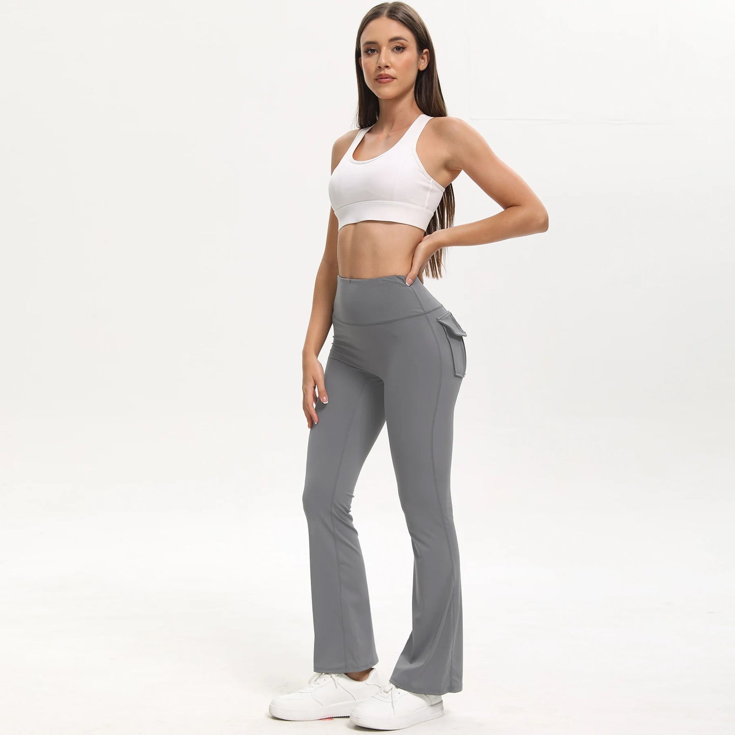 Heart and Home Shop 3 Pack Bootcut Yoga Pants With Pockets
