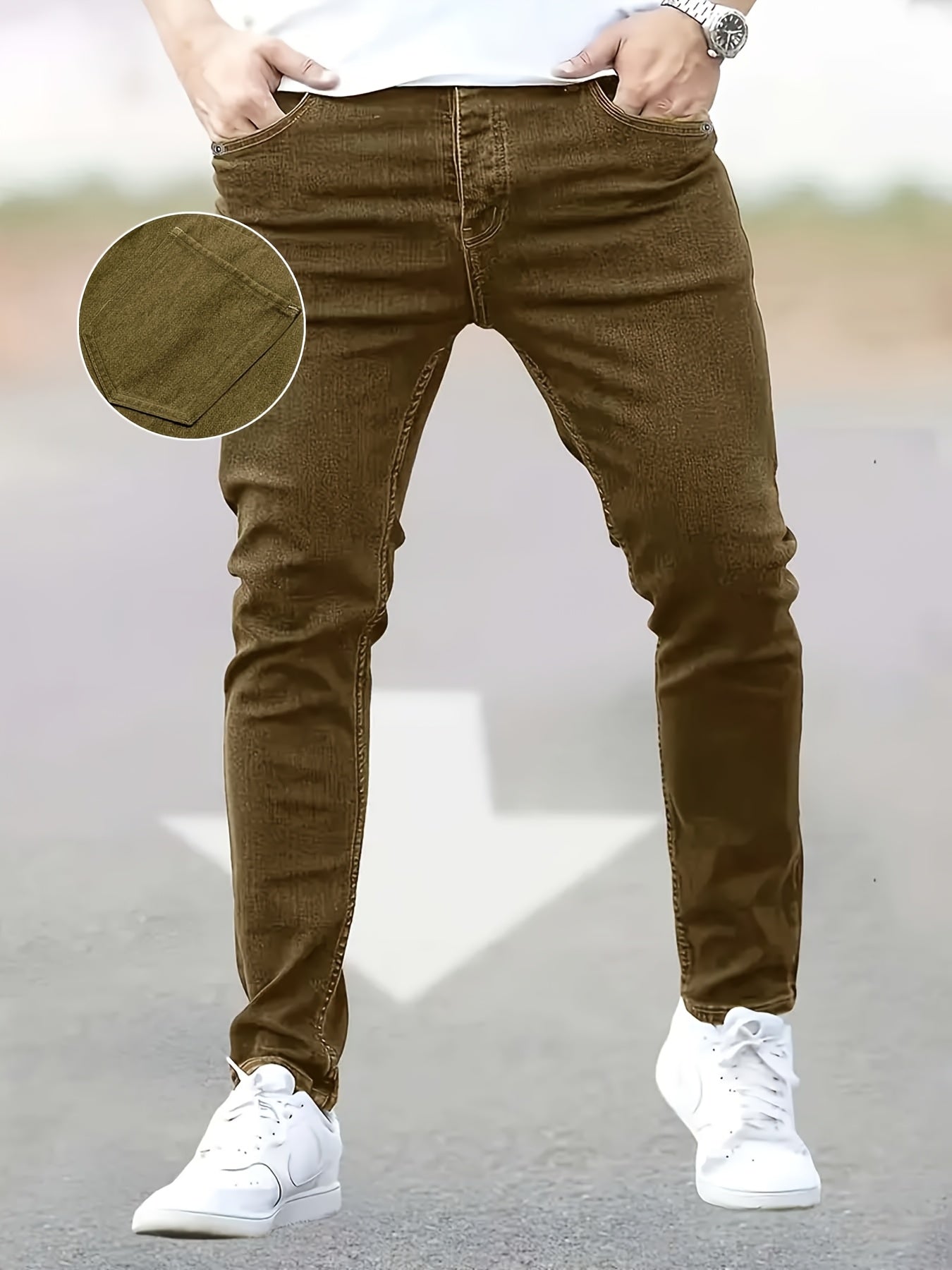 4 Pack High Street Fashion Men's Jeans - Versatile Stretch Slim Fit Men's Jeans