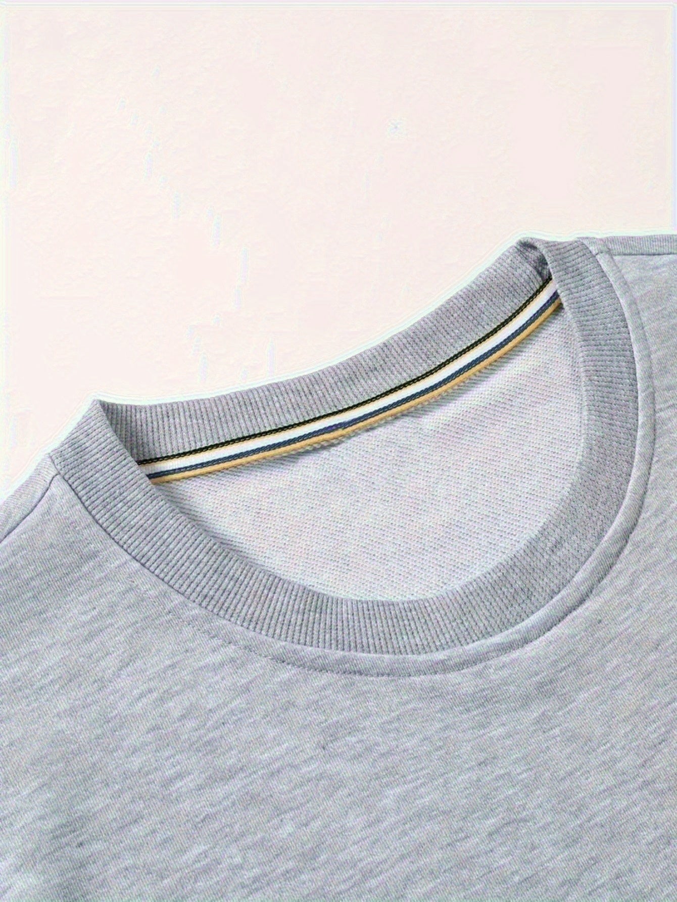 Men's Crewneck Sweatshirt - Dark Charcoal Gray with Heartbeat Graphic, Stretchy Long Sleeve Pullover for Everyday & Formal Wear, Machine Washable Winter Sweater for Cool Weather Layering, Cute Sweatshirts