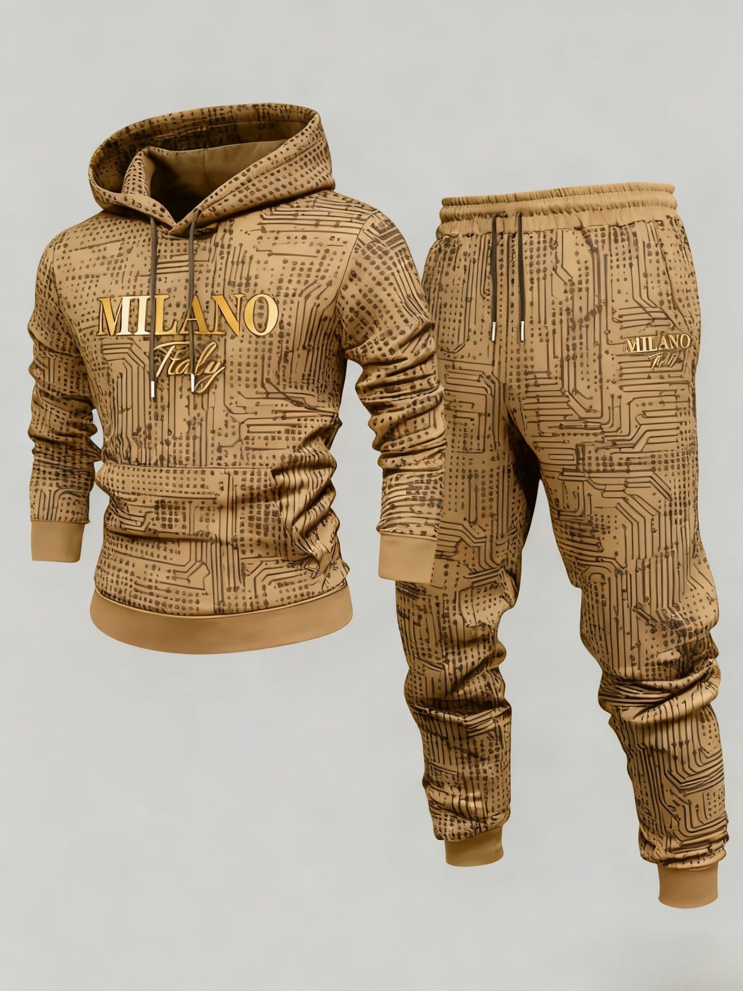 2pcs set, autumn and winter Men's hooded drawstring long-sleeved trousers set, selected high-quality fabrics, breathable, comfortable and easy to wear, the first choice for holiday gifts for family, objects, brothers and frie