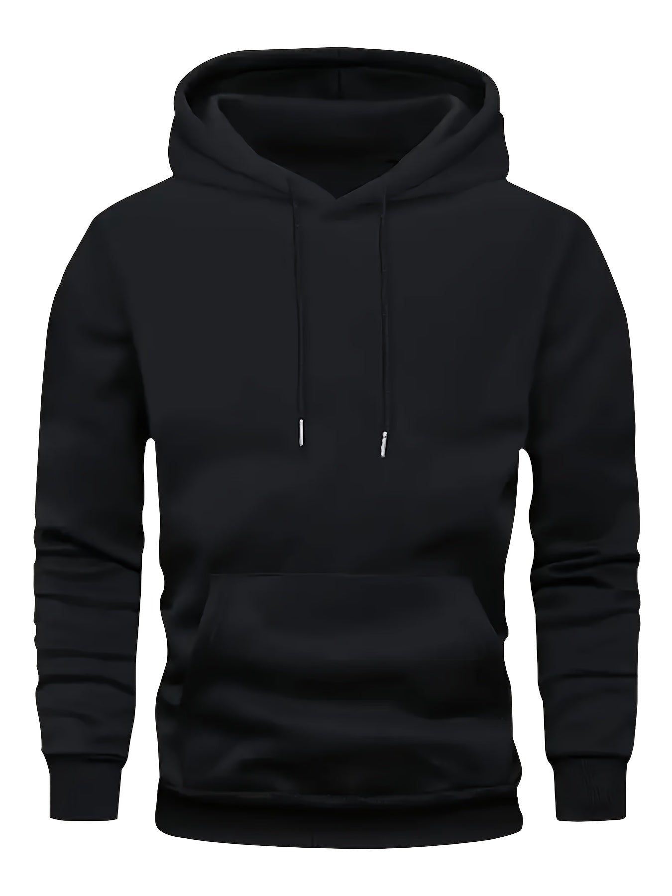 5pcs Men'S Heavyweight 250g Polyester Hoodies - Full-Zip Athletic Pullover with Geometric Print, Minimalist Design & Front Pocket, All-Season Layering Essentials in Black & Multi-Colors (Beige, Blue, Red, White, Navy) | Machi