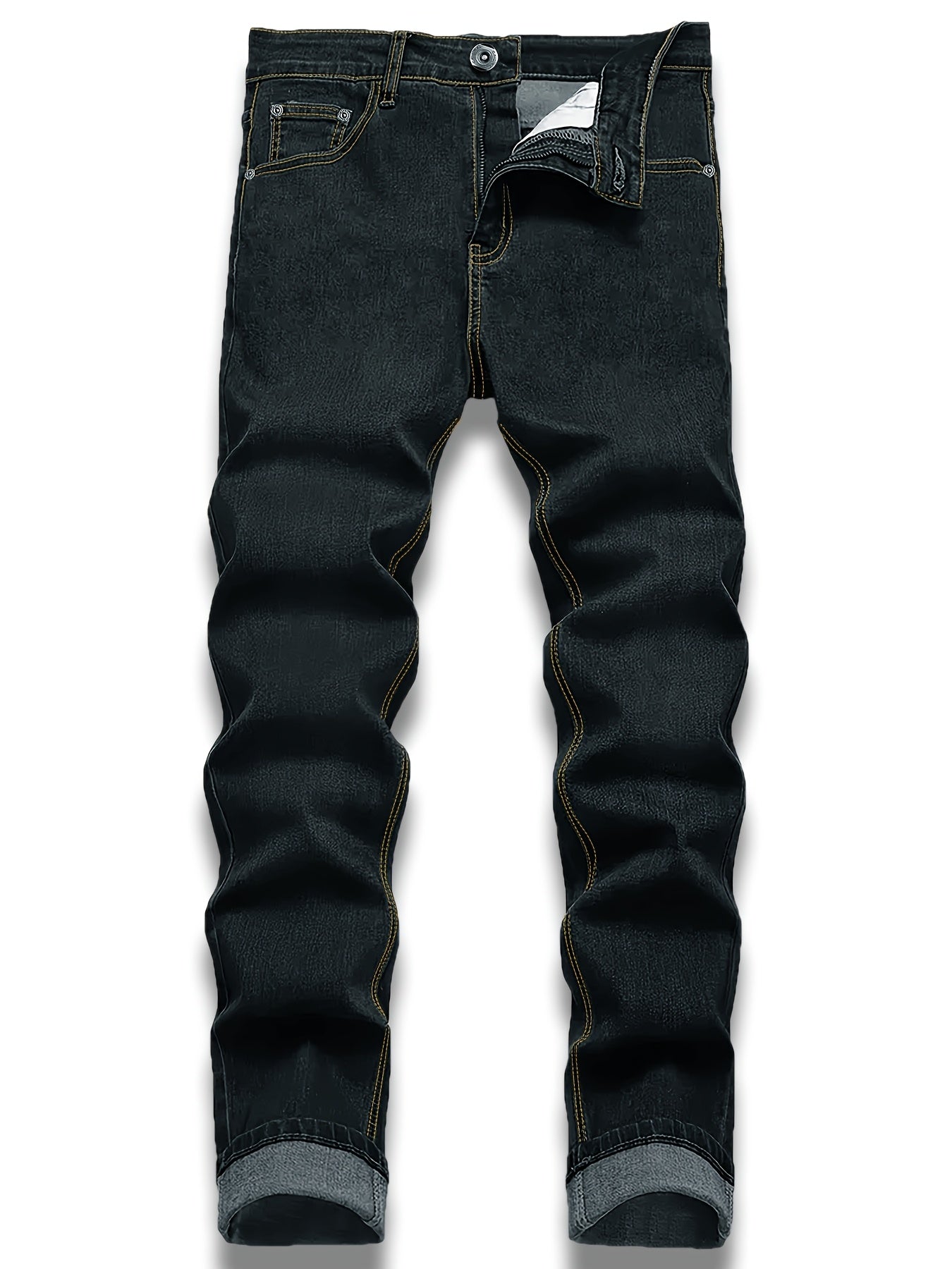 3-Pack Men's Slim Fit Jeans | Business Casual Trousers | Year-Round Versatile Pants | Gift