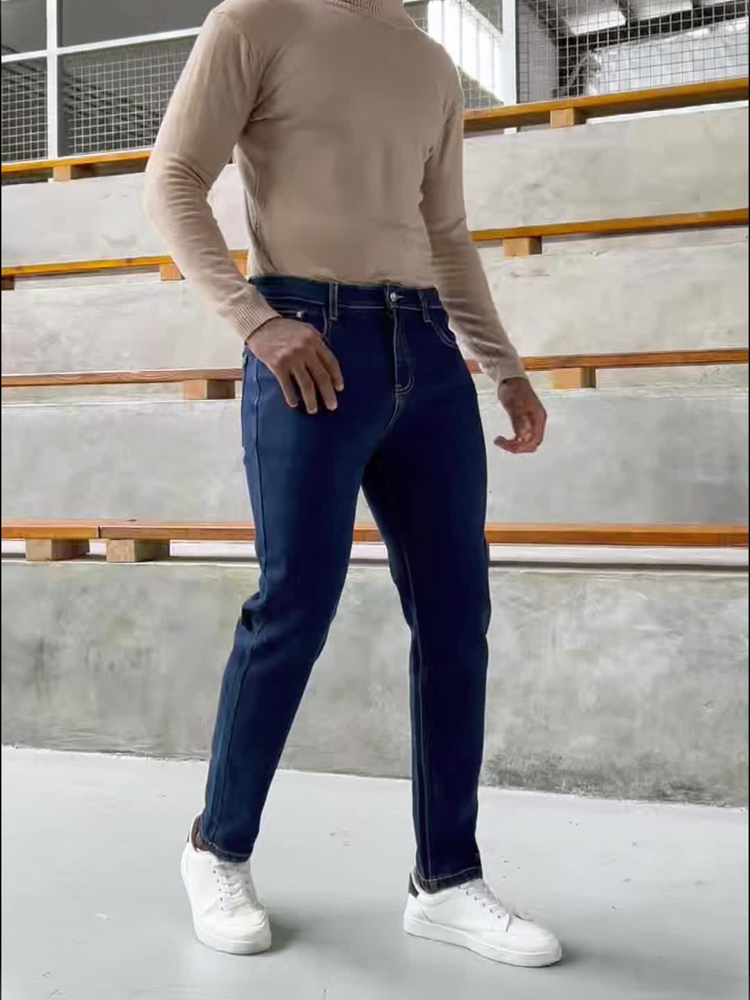 3-Pack Men's Slim Fit Jeans | Business Casual Trousers | Year-Round Versatile Pants | Gift