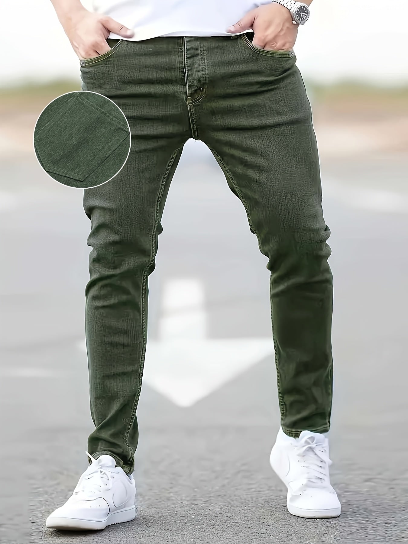 4 Pack High Street Fashion Men's Jeans - Versatile Stretch Slim Fit Men's Jeans