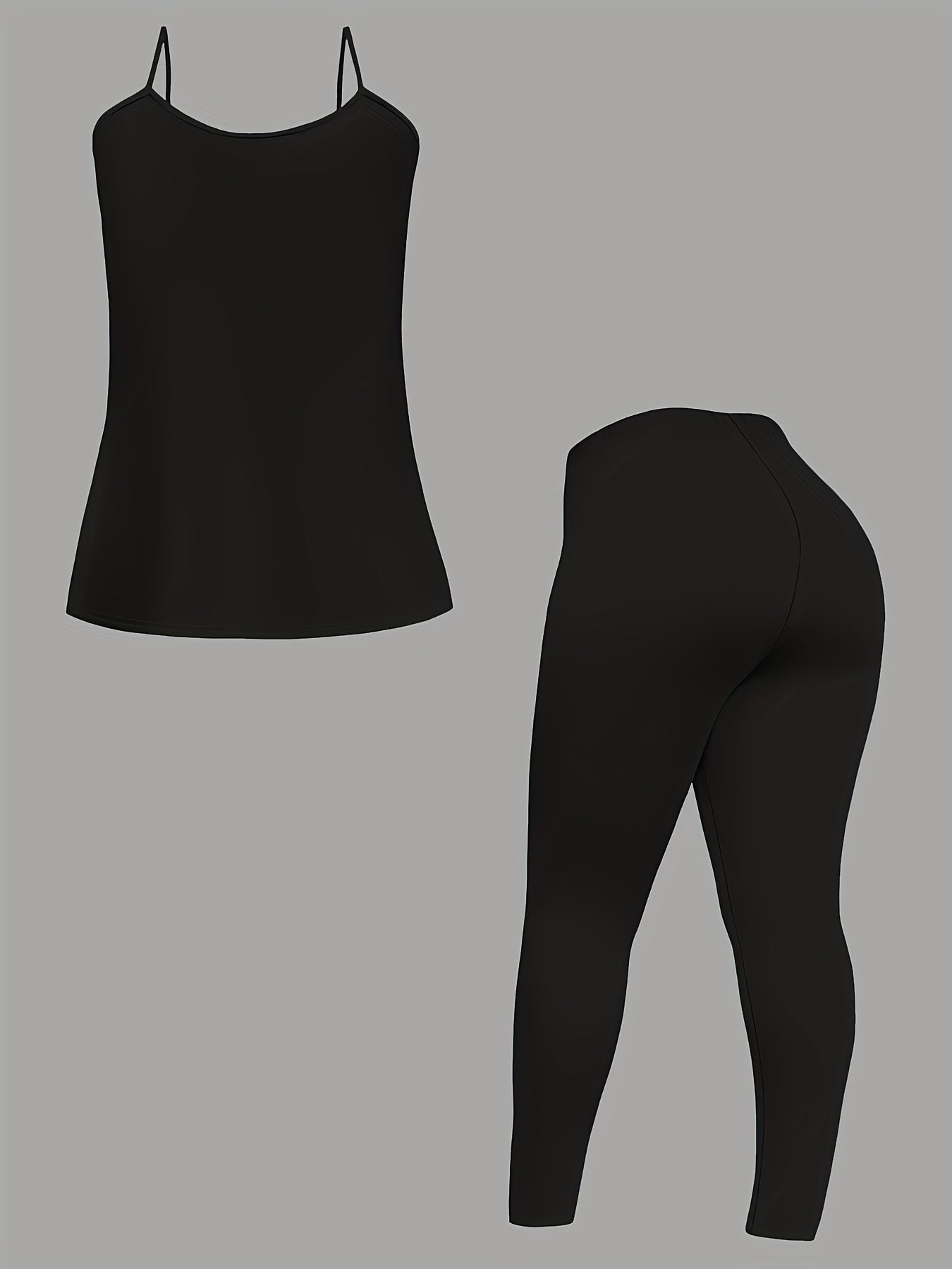 3pcs Women'S Casual Ombre Print Sweater Set - Black & White Gradient Cardigan, Sleeveless Top, and Leggings with Zipper Detail, Polyester Blend, Spring/Summer Fashion, Casual Wear|Ombre Print Top|Zipper Detail, Sweater Set